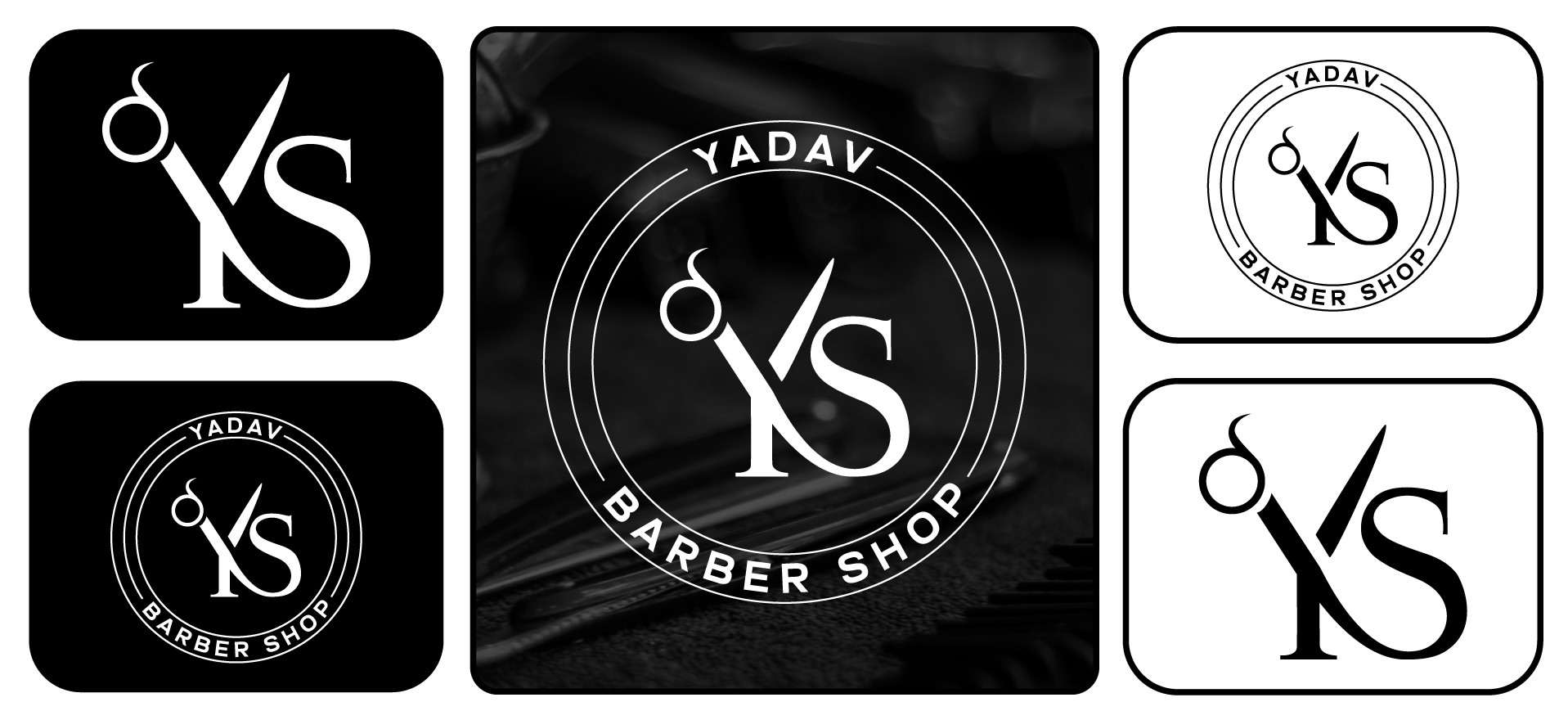 barbershop luxury premium 8bit creative solutions branding brand identity logo design business card website design development creative agency marketing advertising seo mauritius