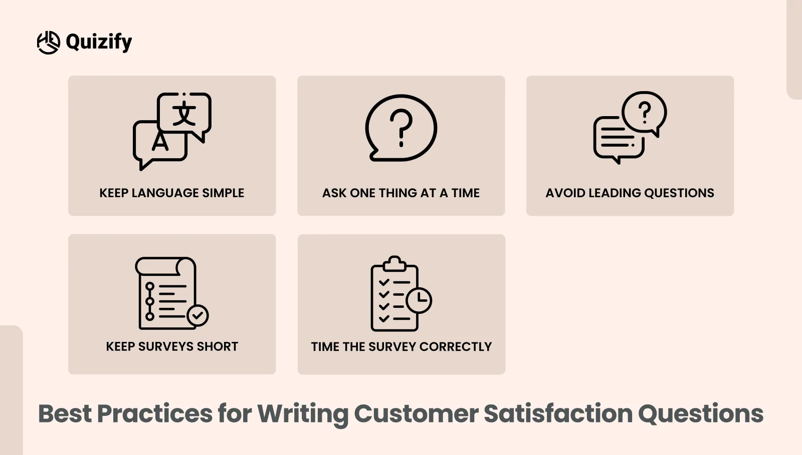 Best Practices for Writing Customer Satisfaction Questions - Quizify 