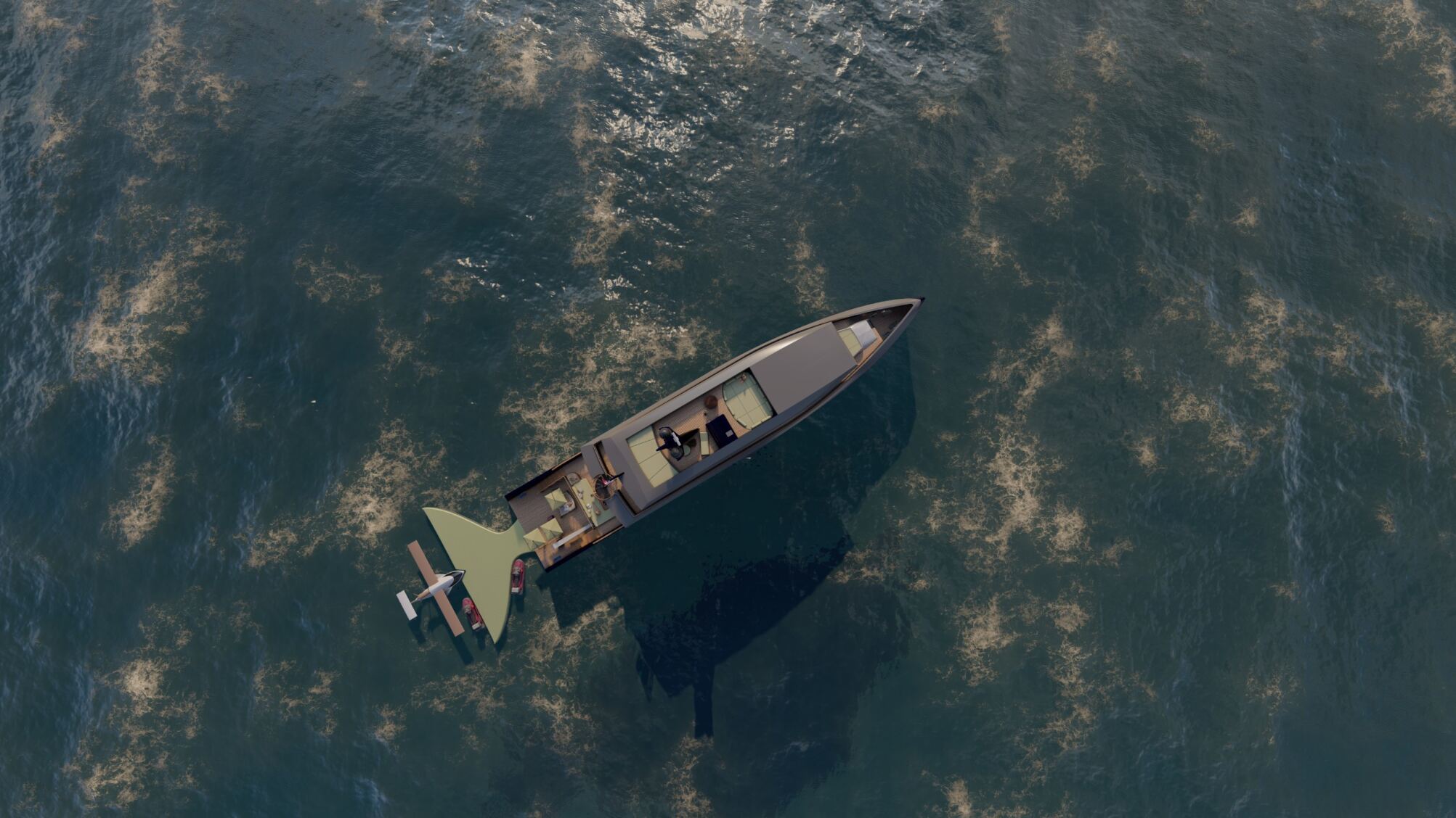 Custom multihull yacht design showcasing Ronan Ohier’s expertise in performance, balance, and visual harmony on the water.