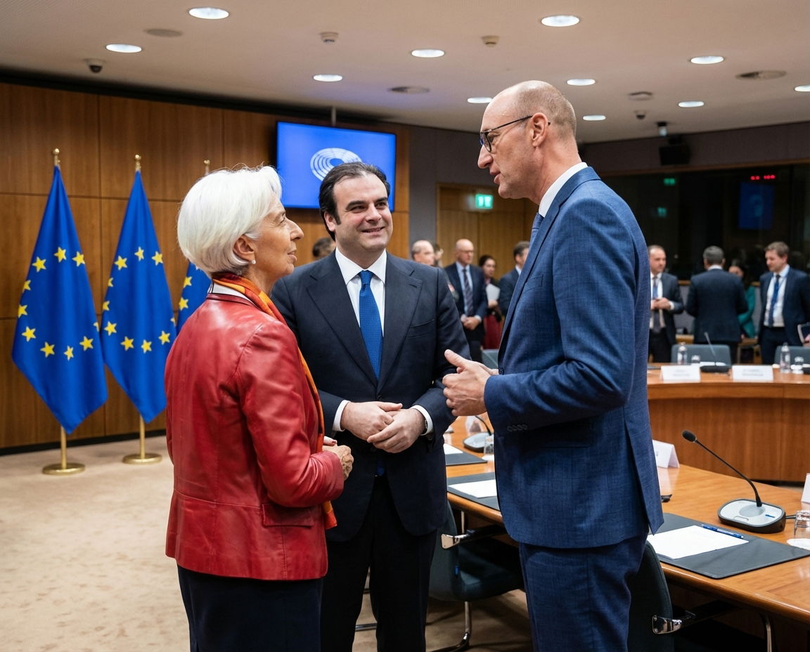 European Union finance ministers meeting environment.