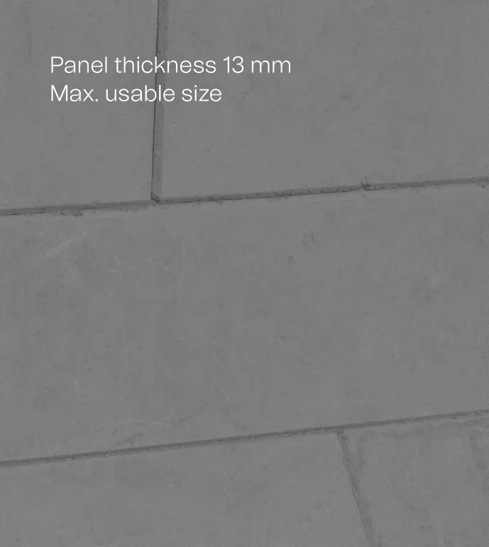 Concrete skin maximum usable size