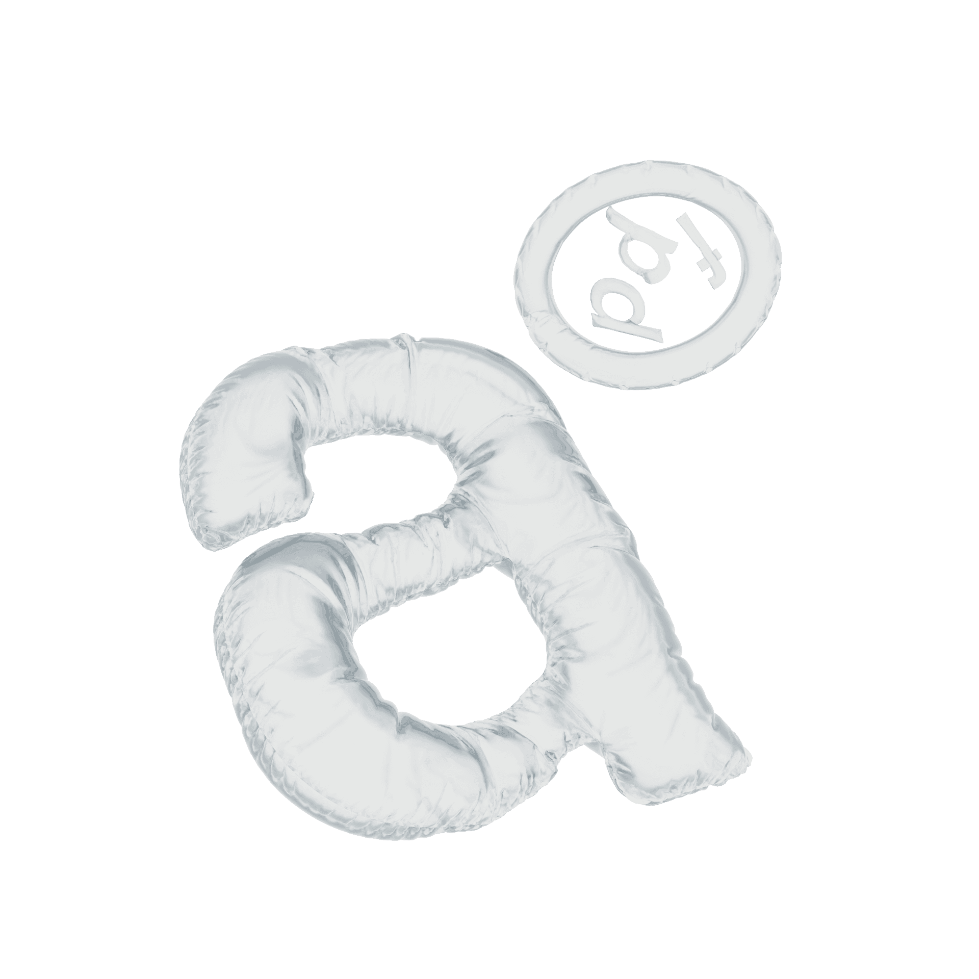 Archive PDF logo mark featuring a 3D inflated white letter A and circular pdf badge on a black background