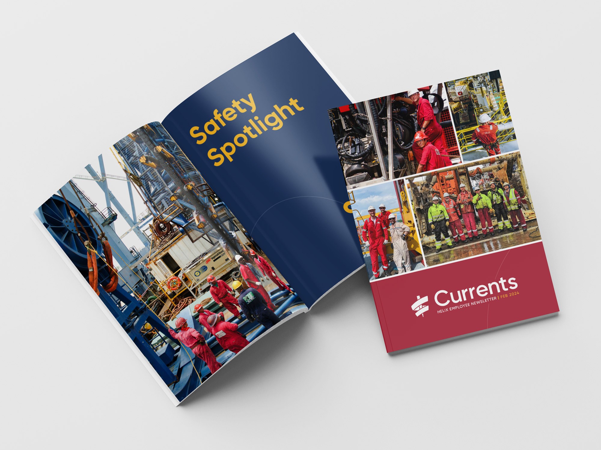 Company news printed booklet design