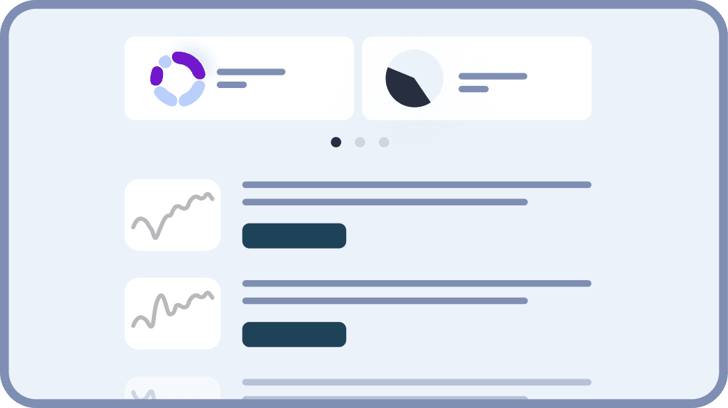 Dashboard interface displaying analytical metrics with graphs and toggle features for data comparison.