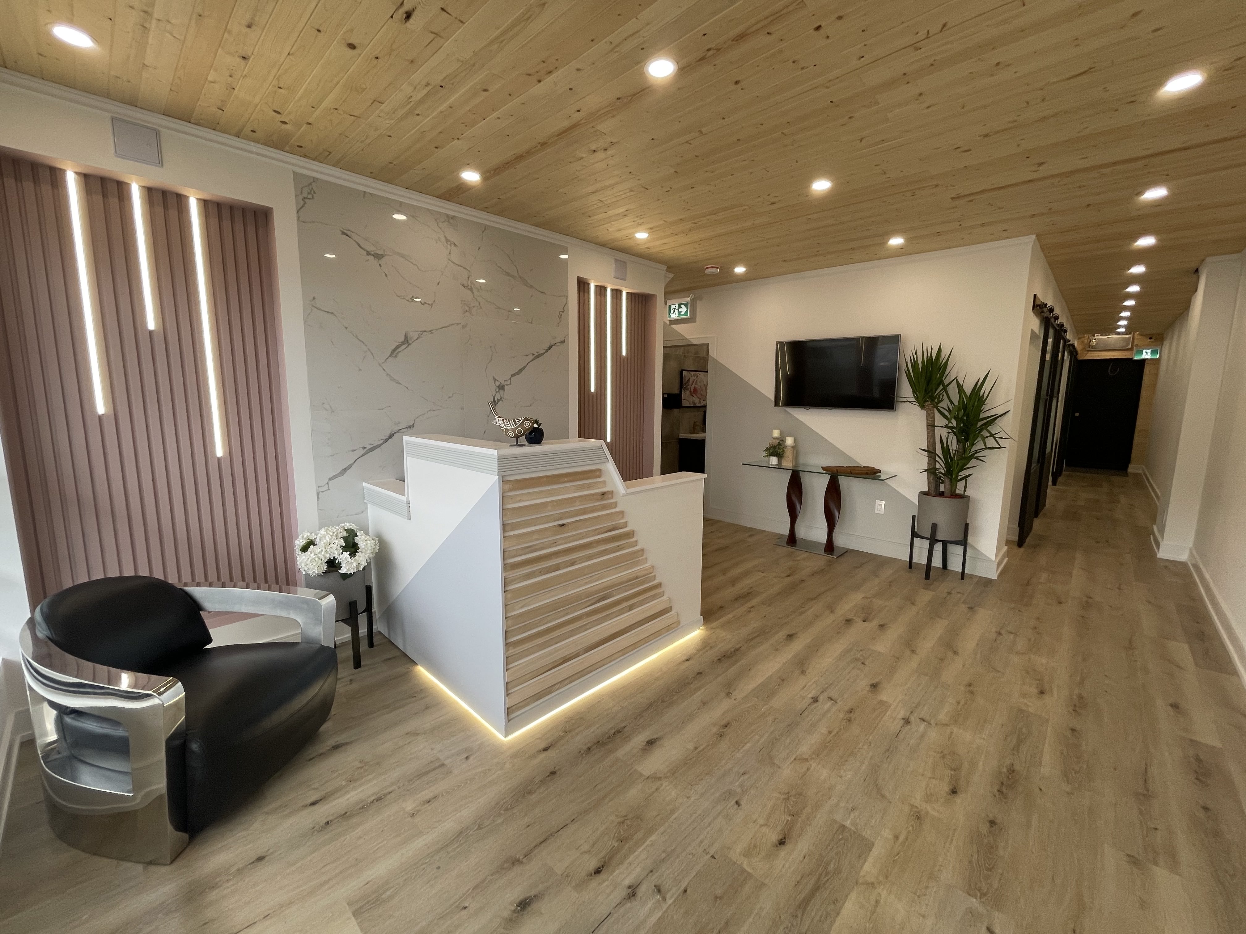 white posh living area