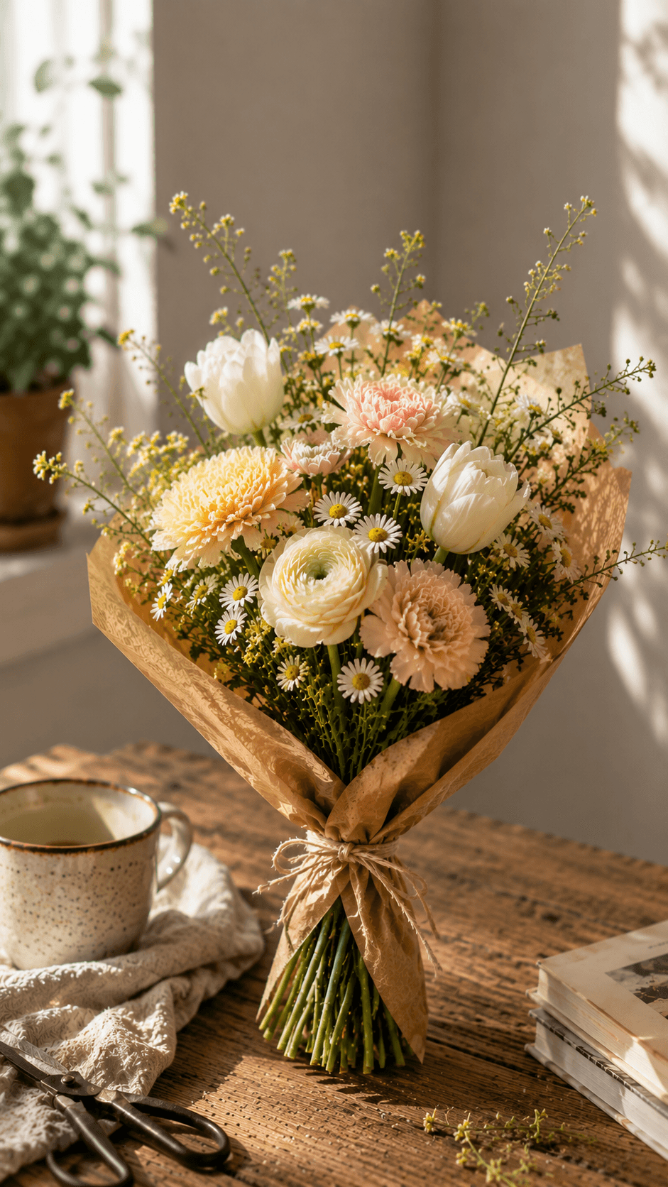 Small colorful flower bouquet