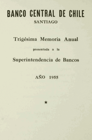Banco Central de Chile. Memoria Anual 1956