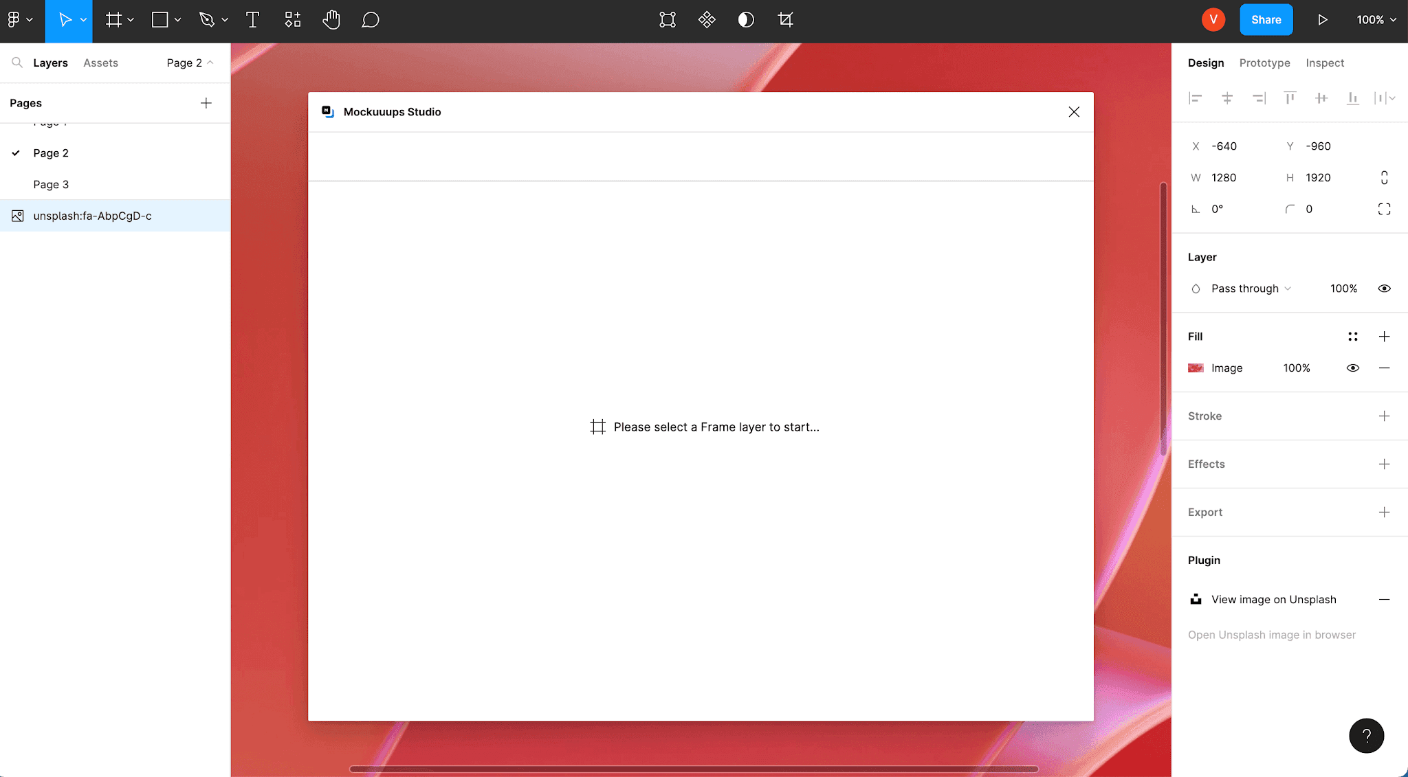Mockuuups Studio figma plugin in action