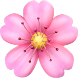Cherry blossom emoji