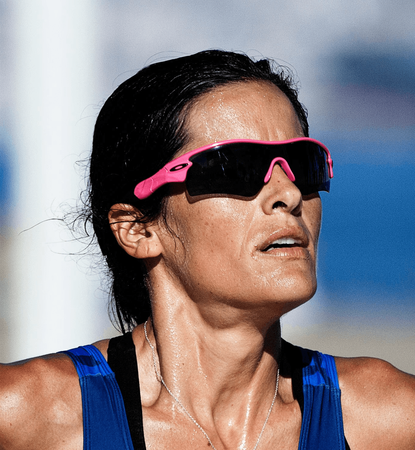 selective focus photography of woman running