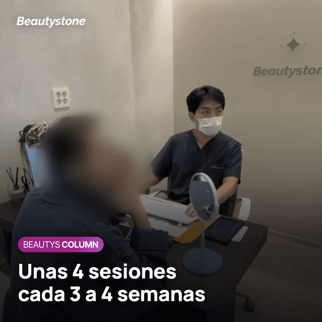 Sesiones orientativas de CureJet según la zona del rostro
