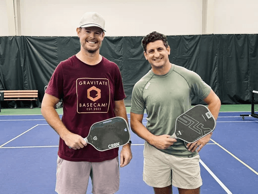 Joel Davies and Andrew Rahrig, SIGMA pickleball champions