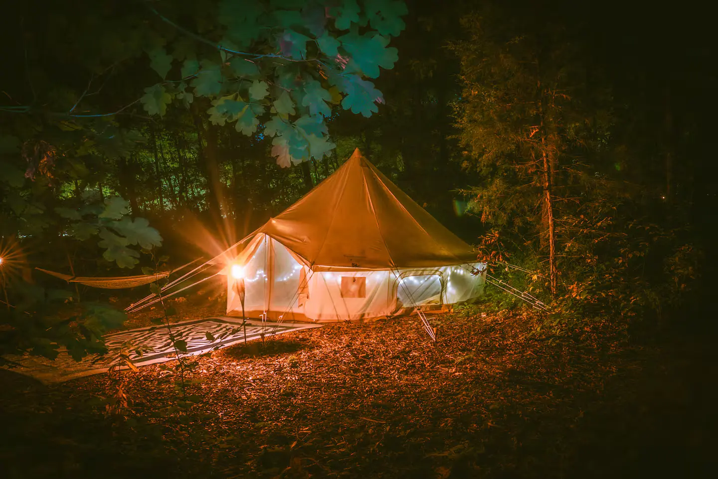 Glamping Suite With Camp Kitchenette furnished glamping site