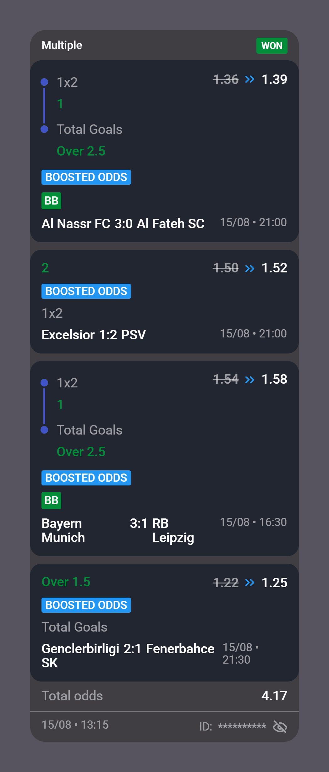 Al Nassr won keka app bet