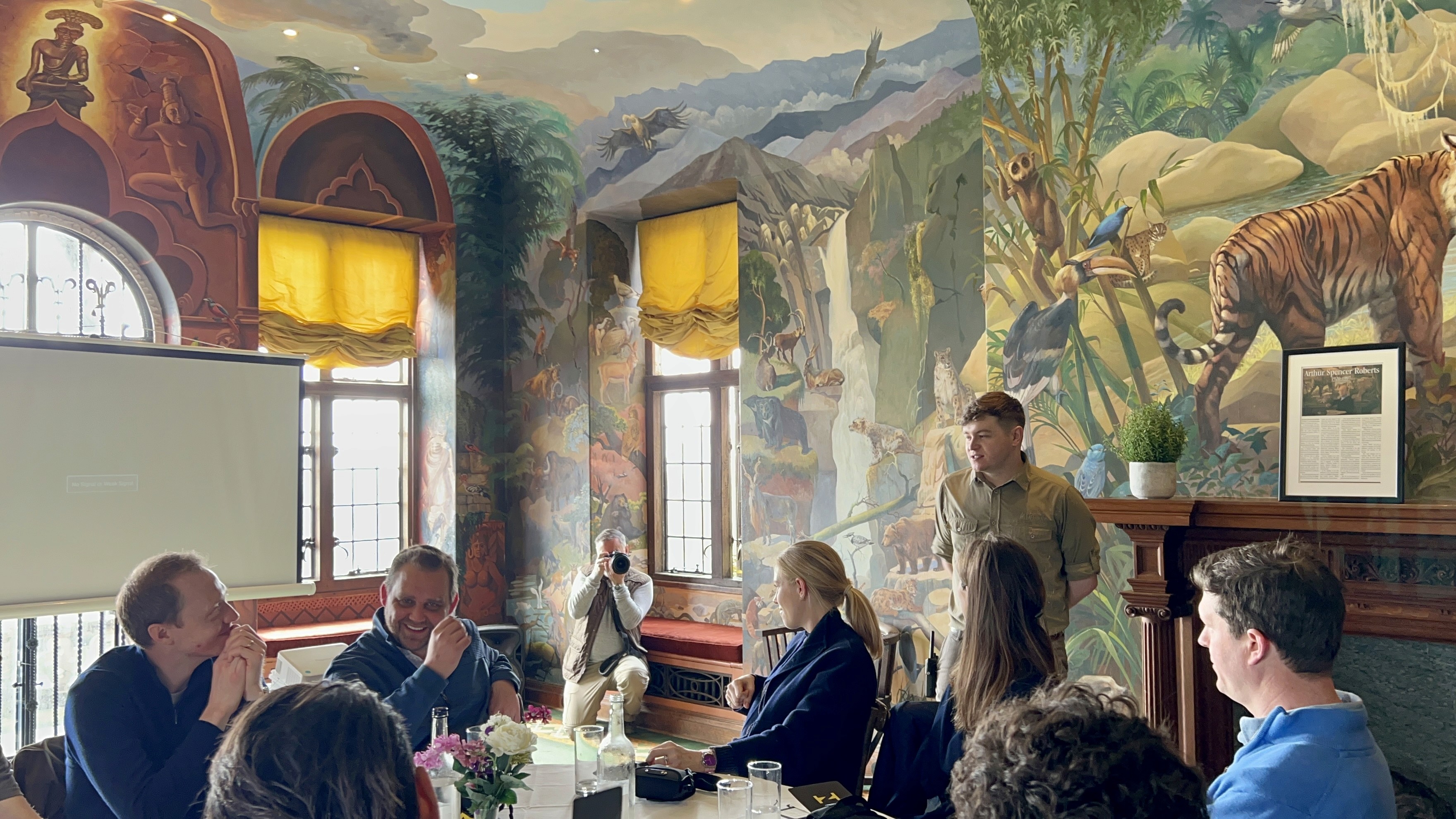 Snow-covered chalet venue for IQUW corporate ski event