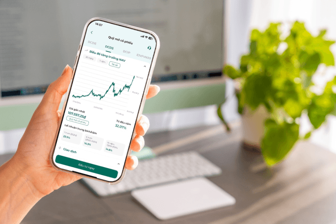 Giao diện ứng dụng DragonX của Dragon Capital. Ảnh: Dragon Capital