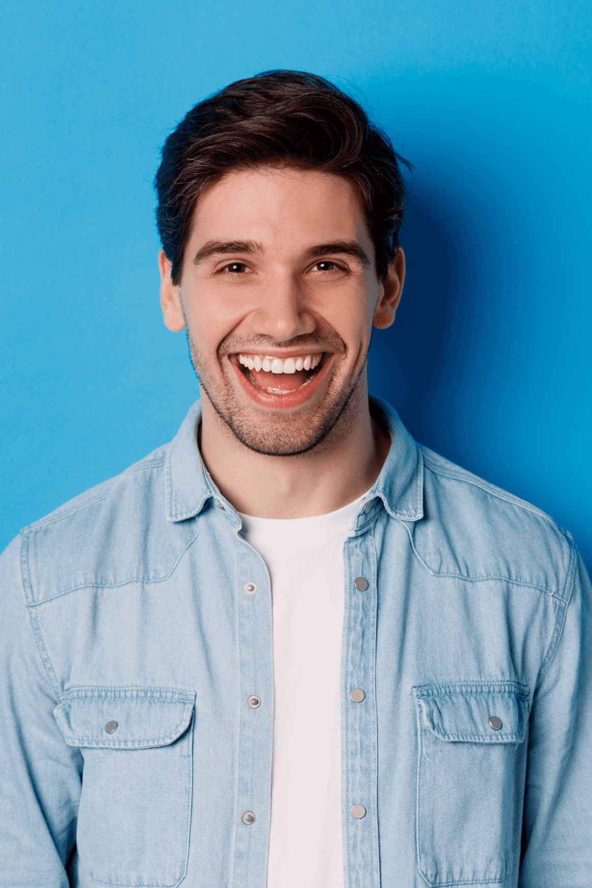a close up of a child brushing her teeth