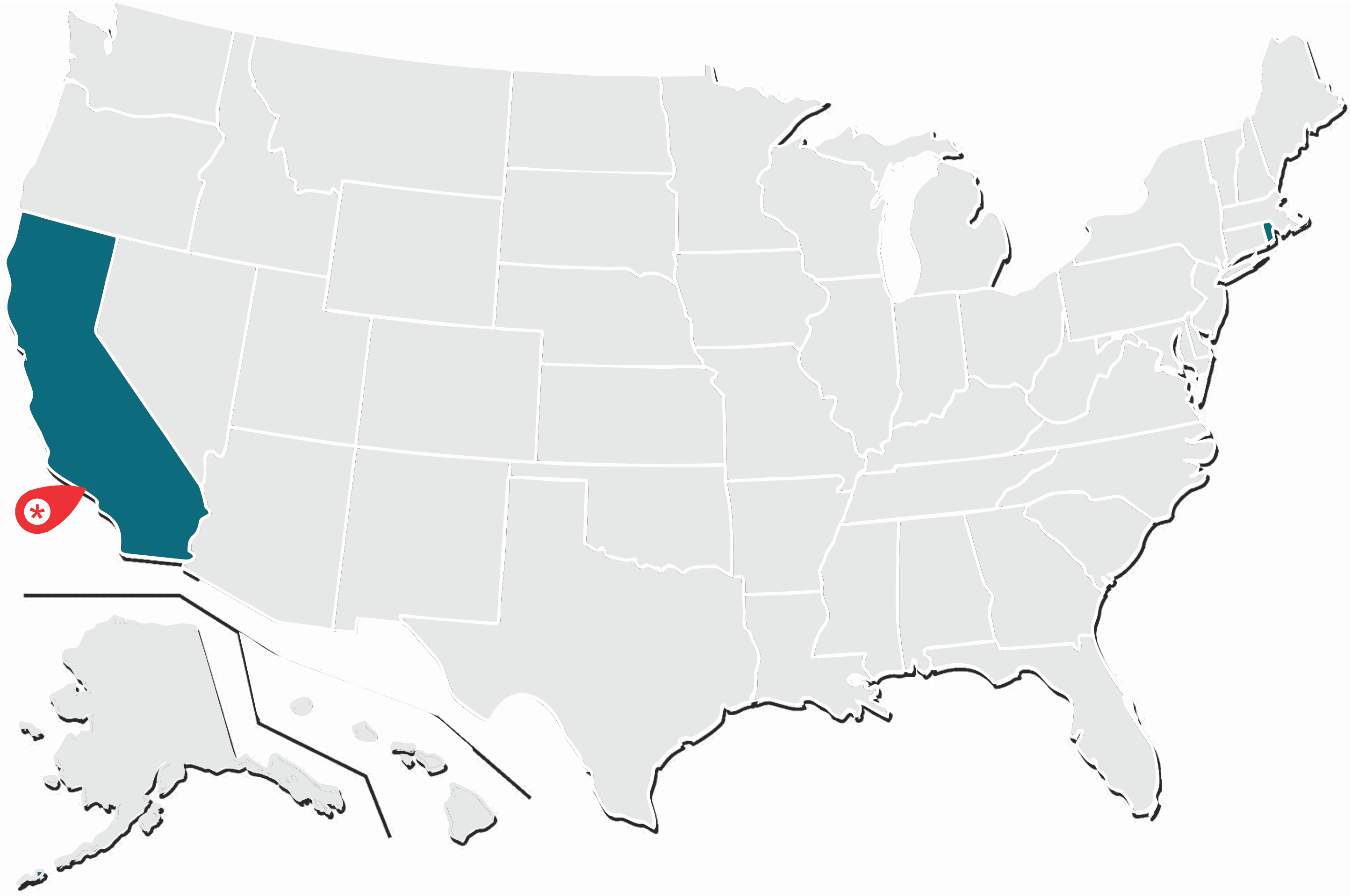 A map showing the states where the McCormick plants are located.