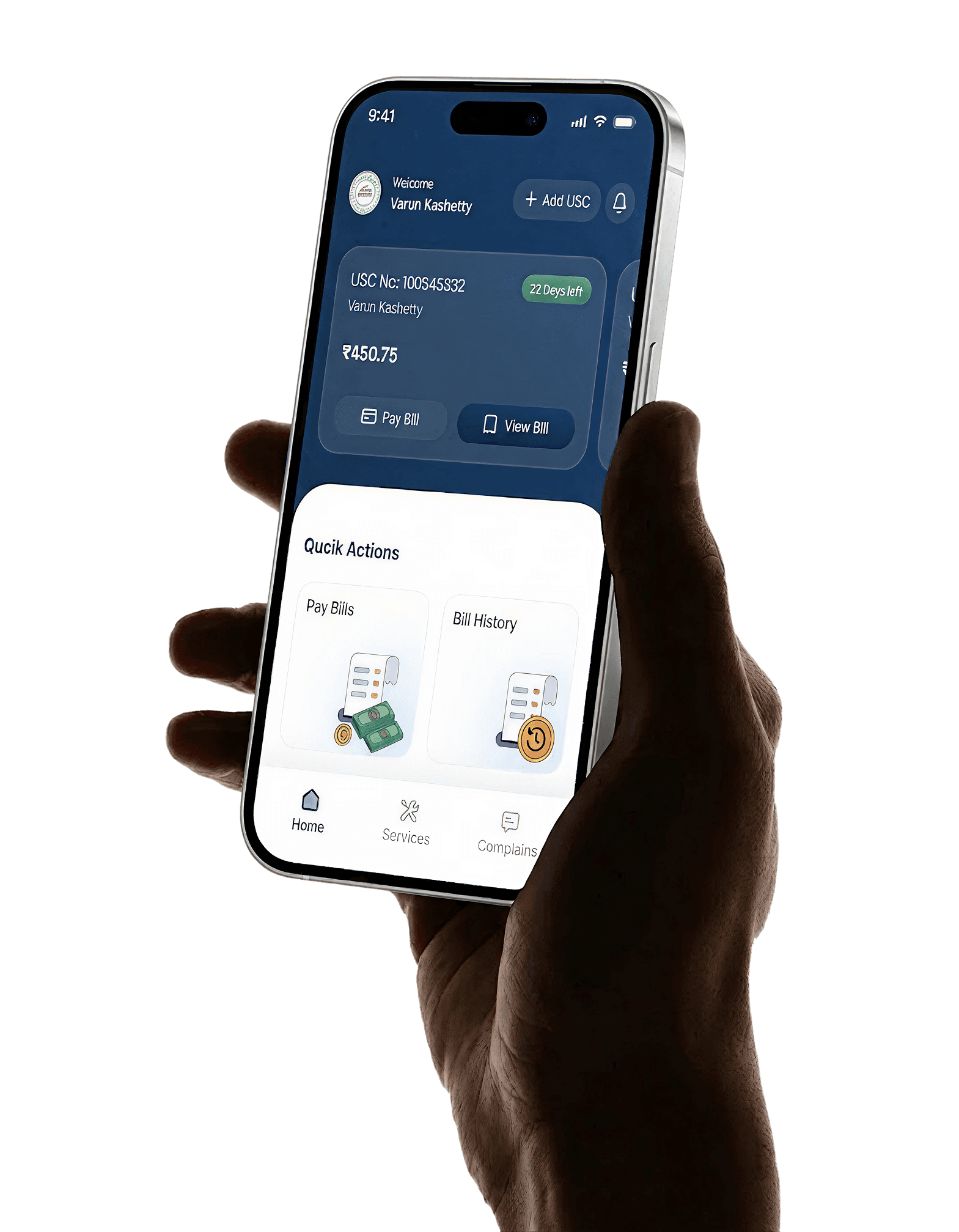 Human hand holding smartphone 