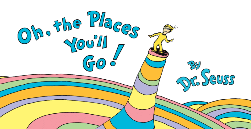 Dr. Seuss Oh The Places You'll Go Book Cover