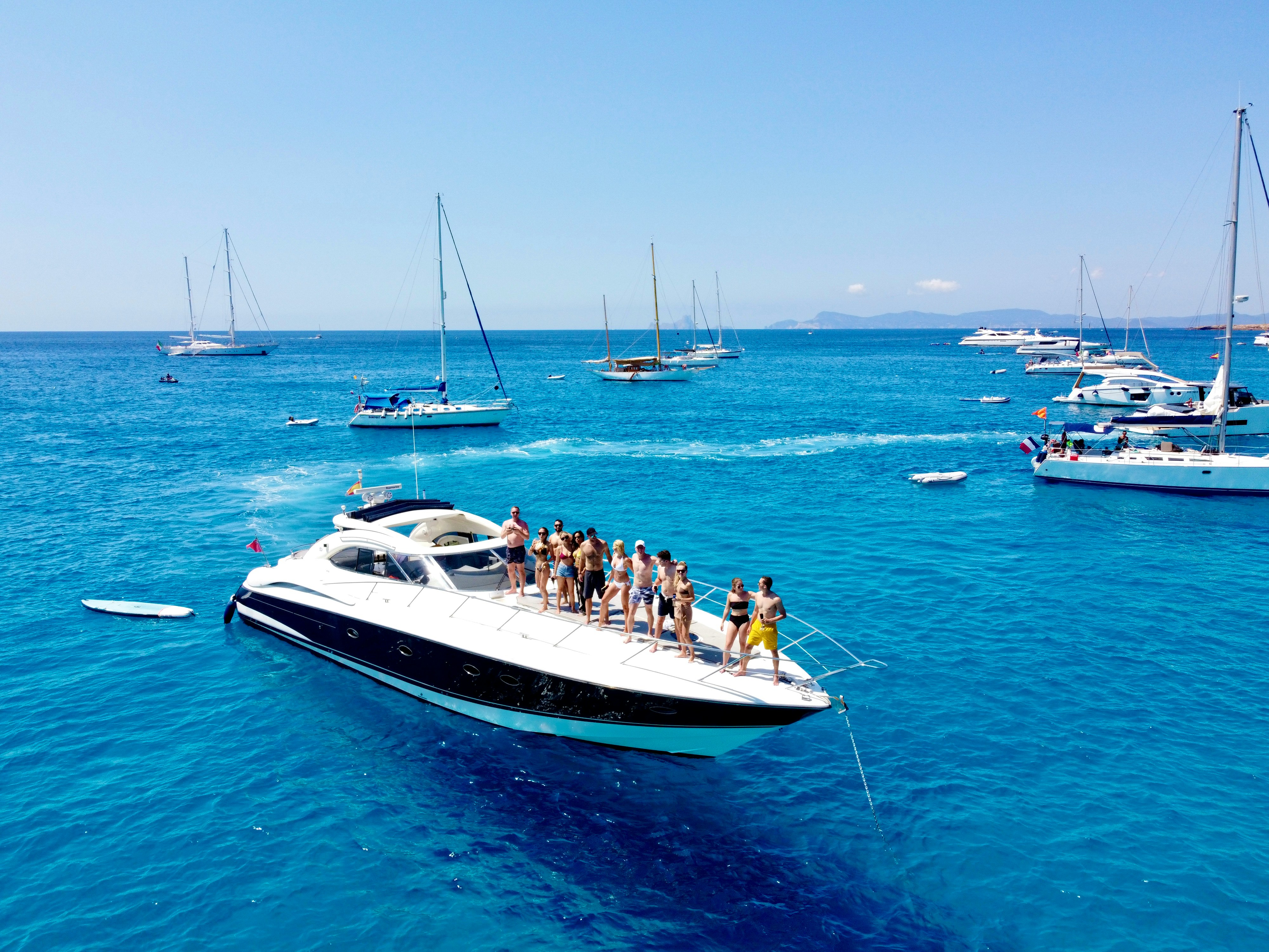 Yatch aerial view