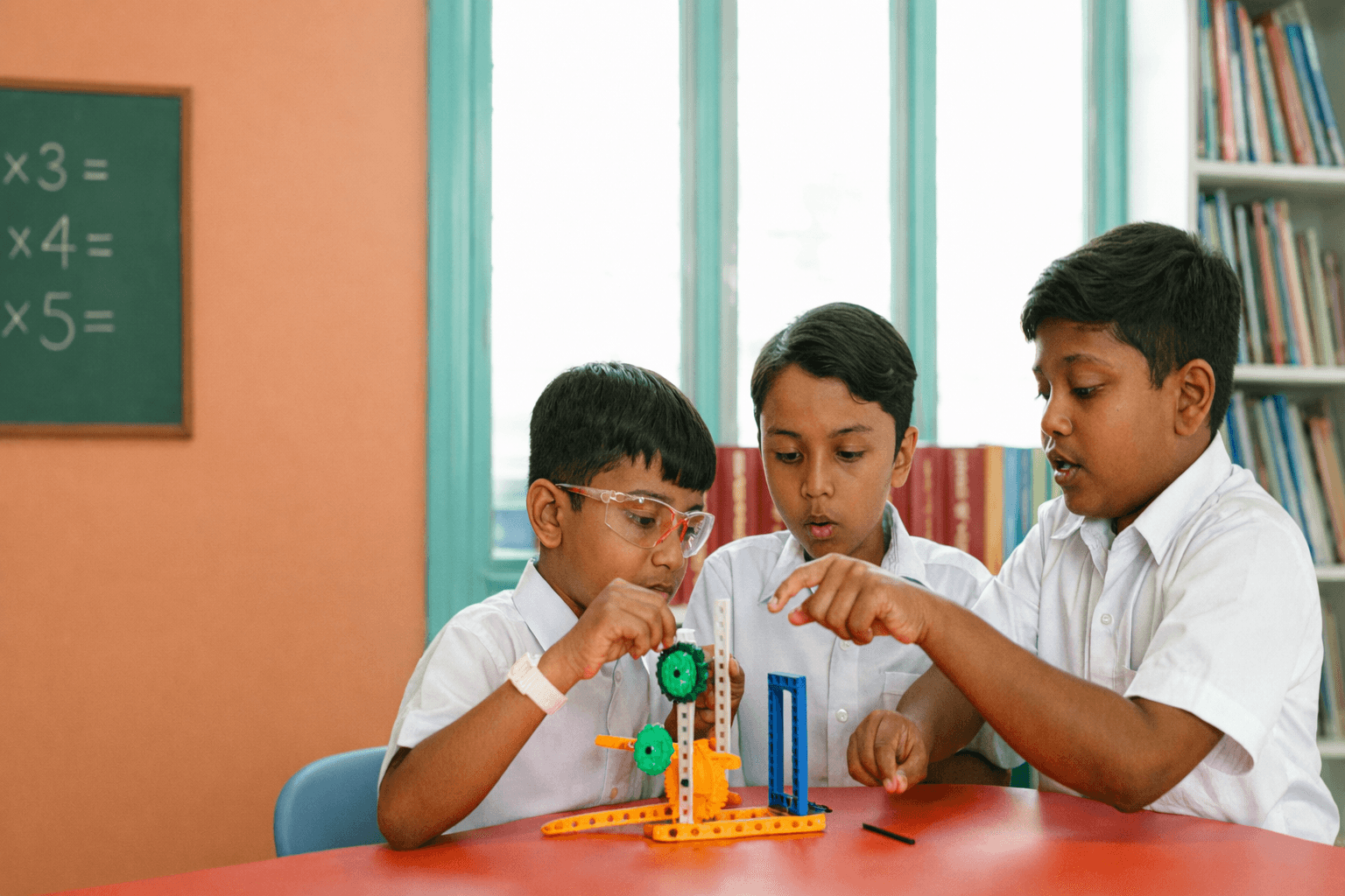 Group of men surfing