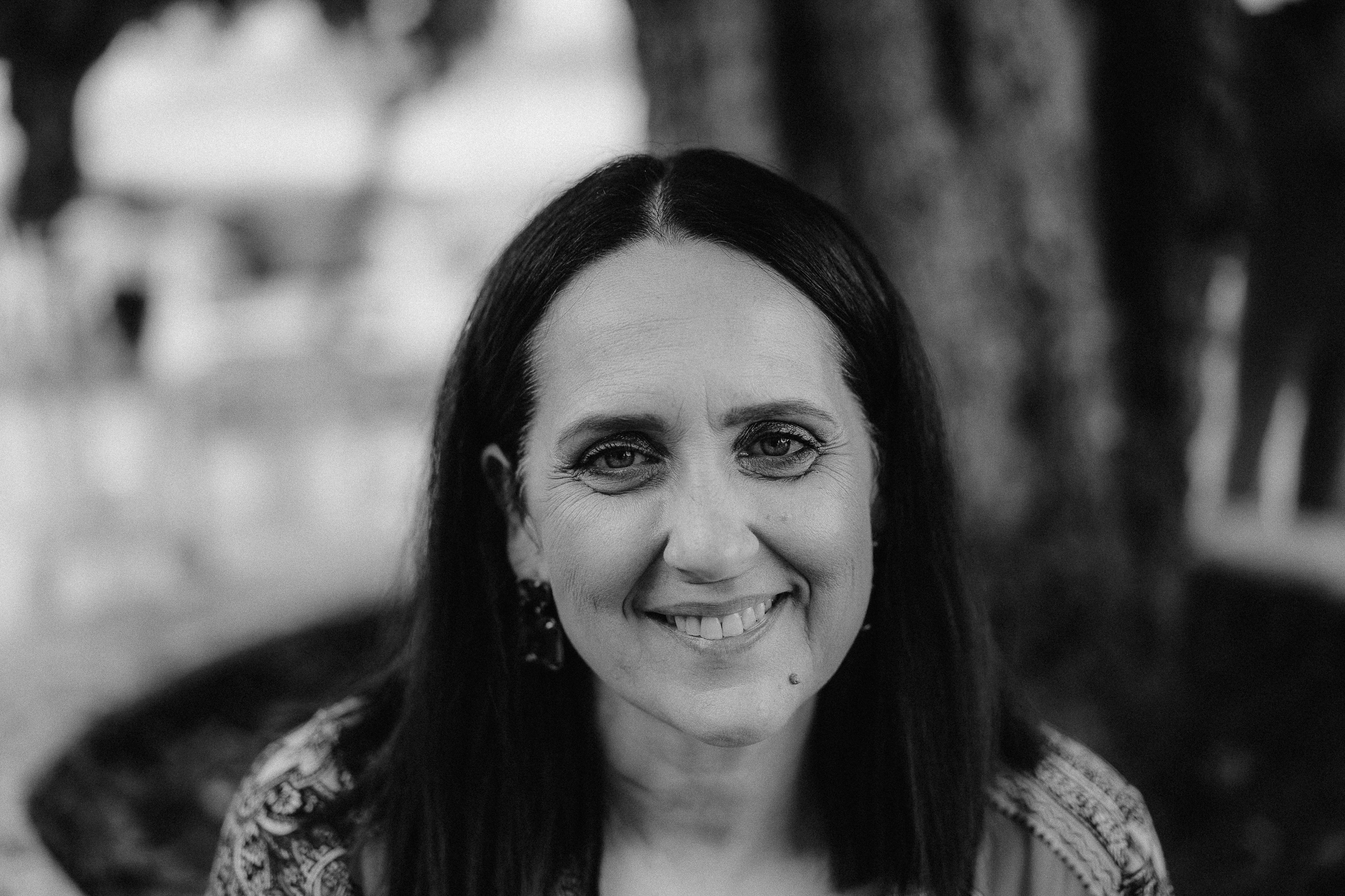 Roula, owner and lead luxury wedding florist at Unique Flowers Creations in Gialova Messinia