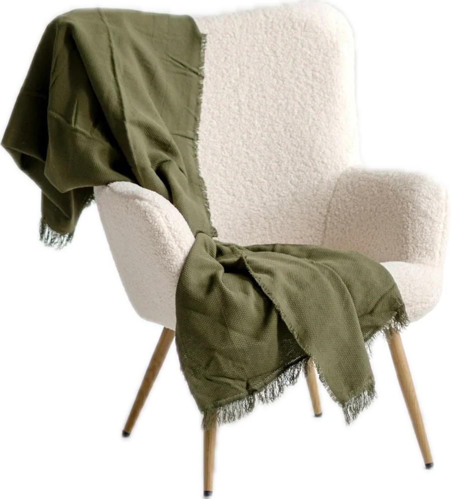 Bouclé armchair