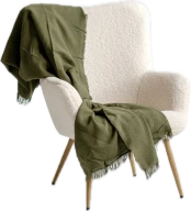 Bouclé armchair
