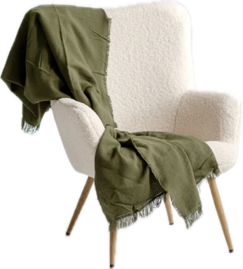 Bouclé armchair