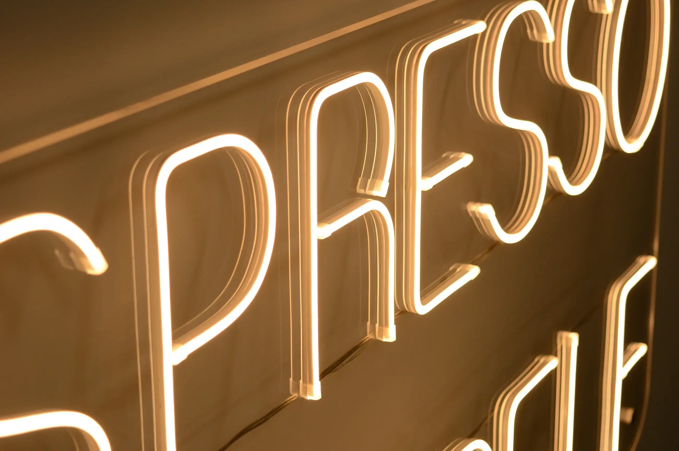 Signage on Neon Flex