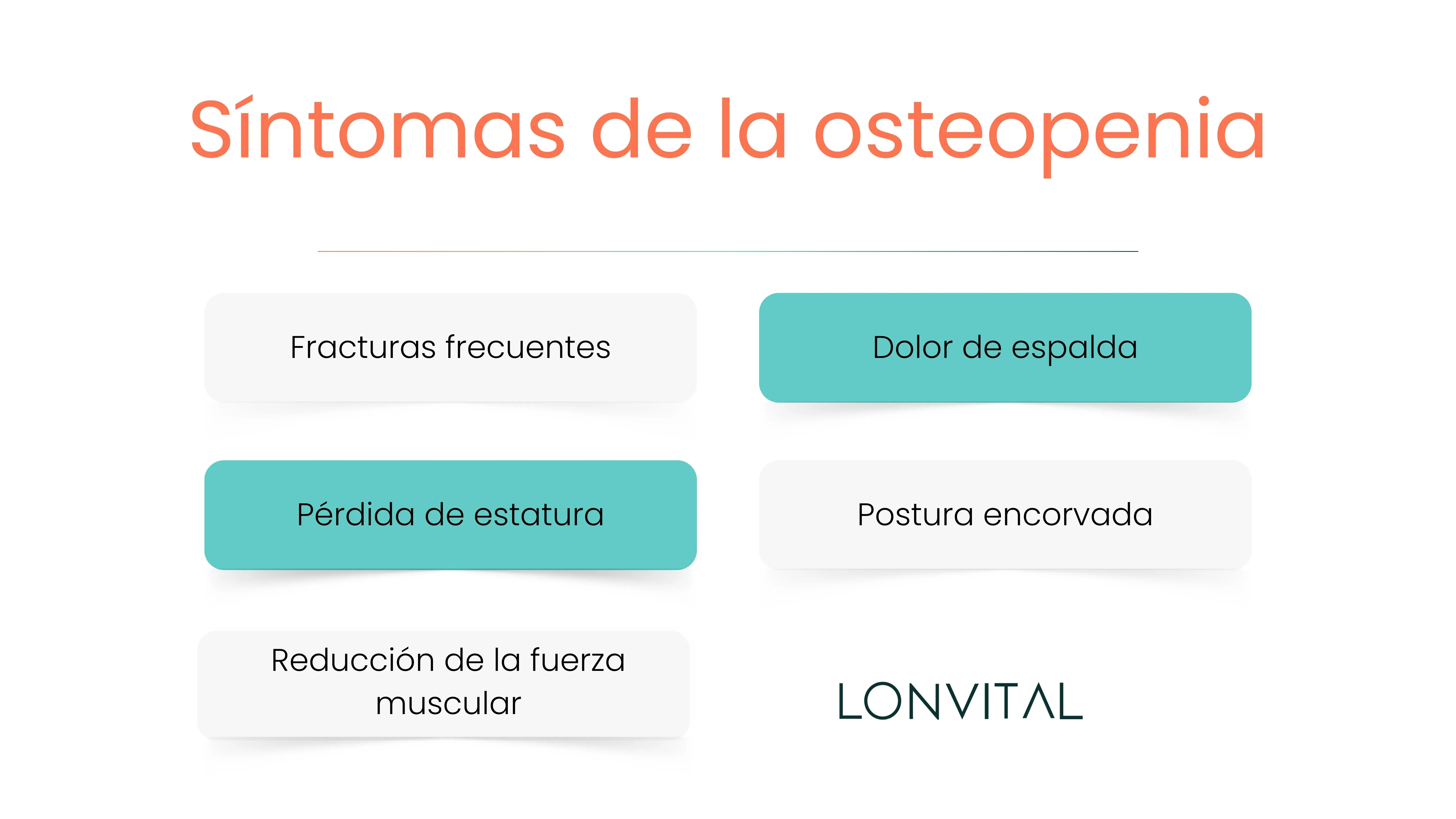 Síntomas de la osteopenia