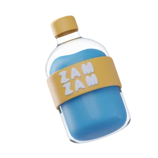 Free 3D Zam Zam water icon for Ramadan