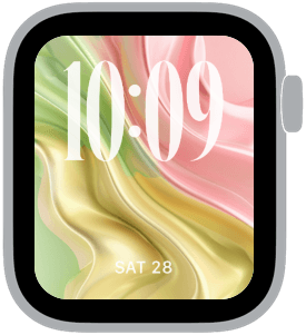 gelato dream Apple Watch face preview 3 featuring abstract, gradient, and summer.