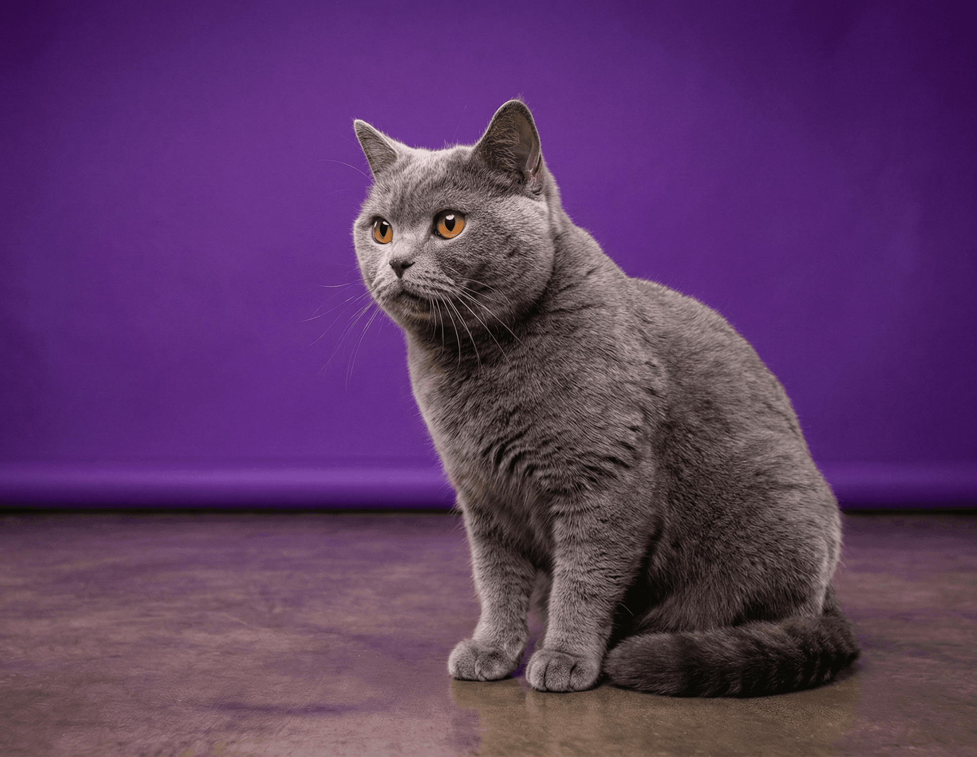 orange tabby cat on yellow surface