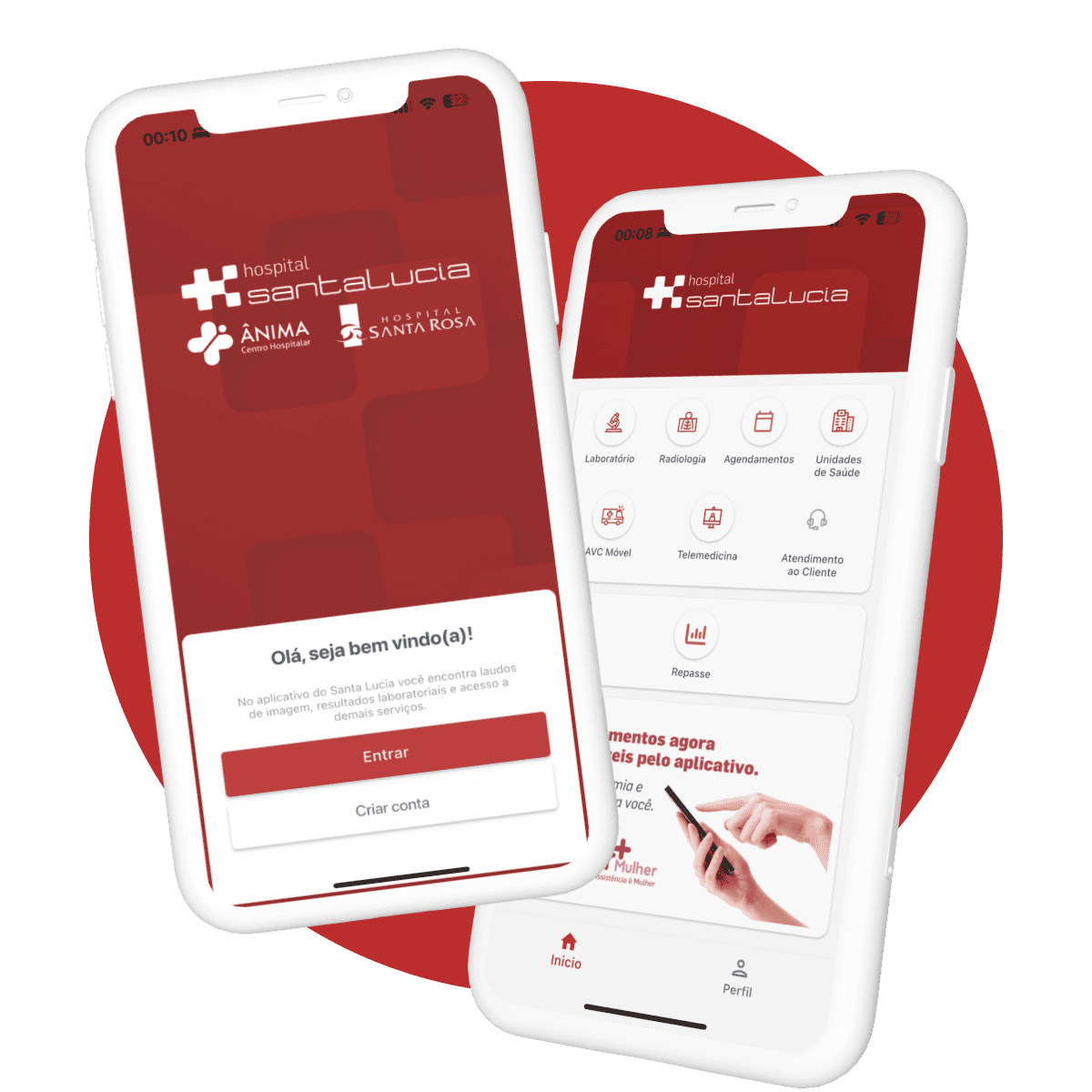 Baixe o app do Grupo Santa