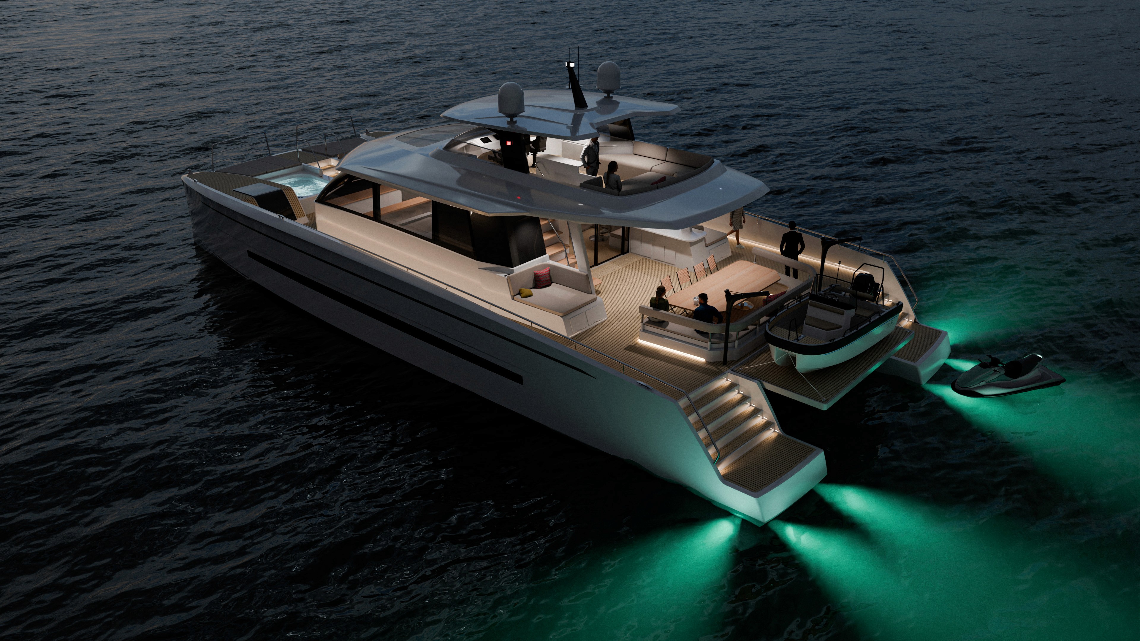 Boat 3D exterior visualization
