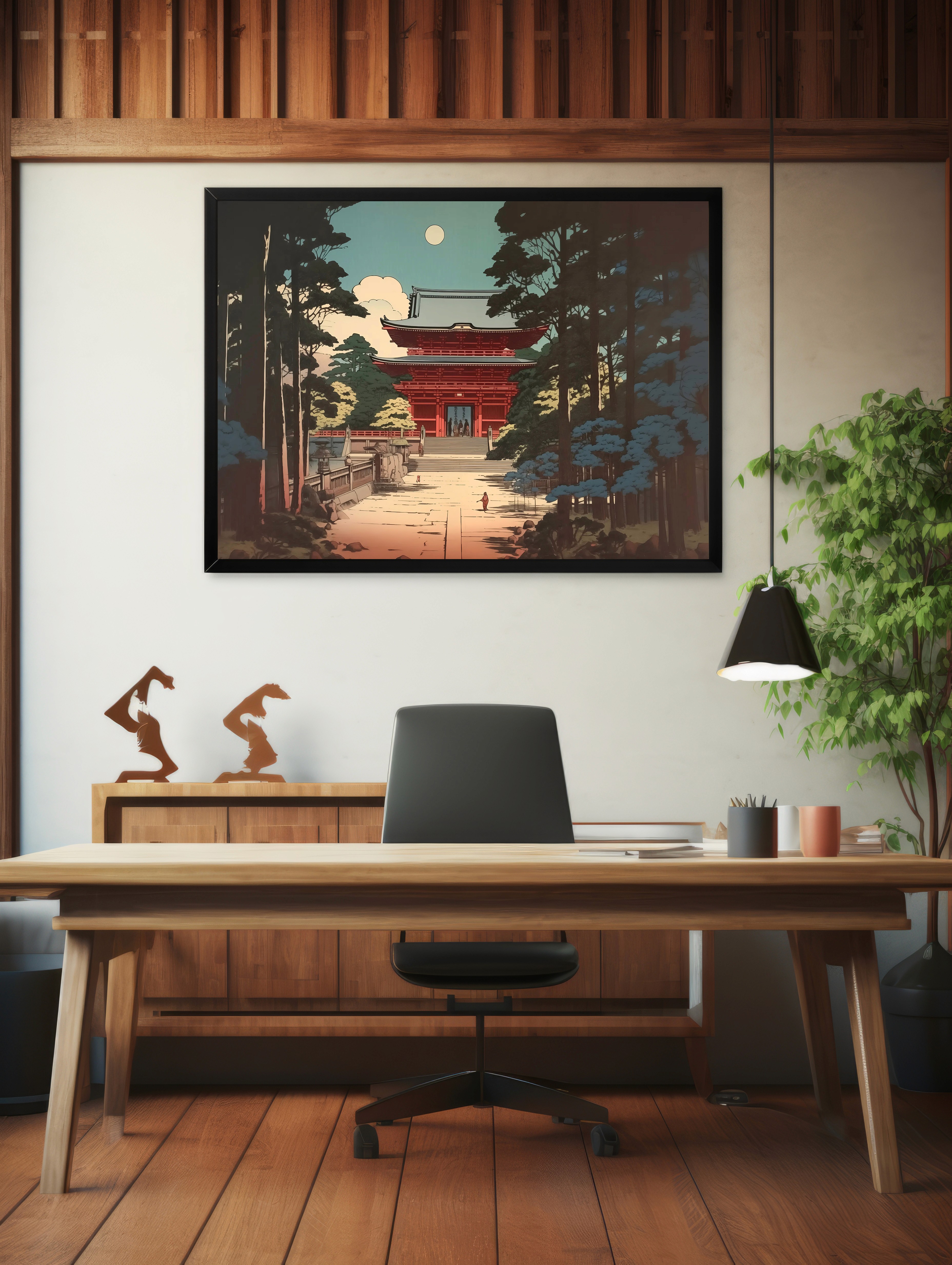 Folk Fable AI product mockup in living room