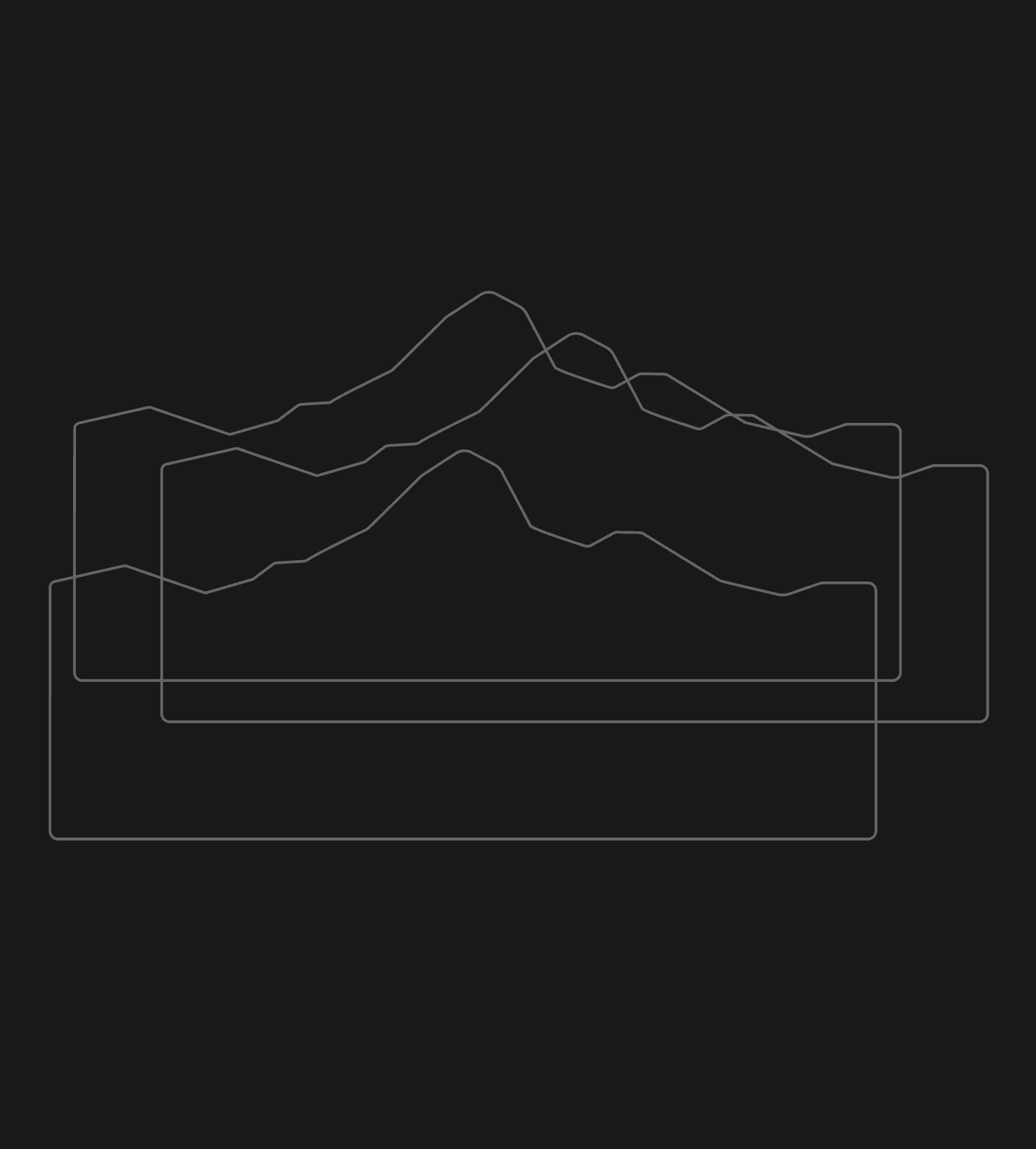 grafik berge von alpen werk