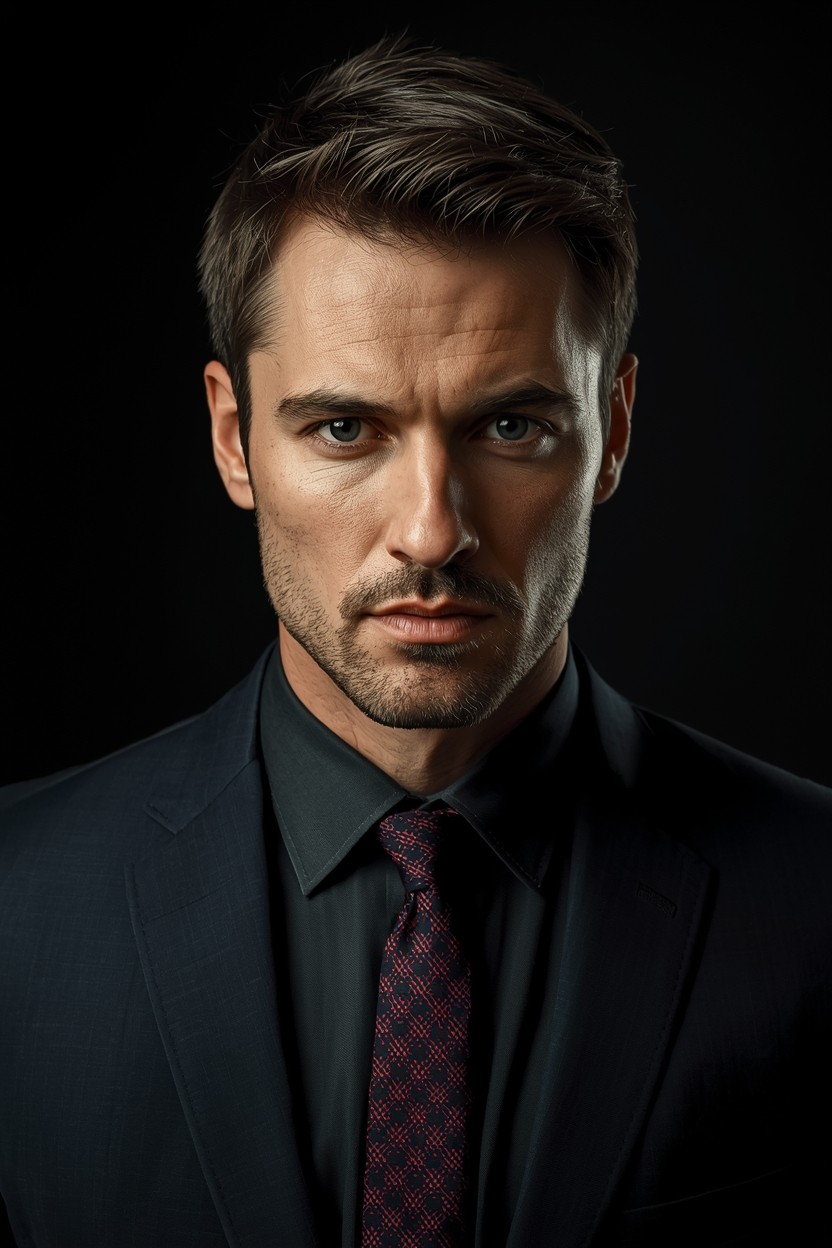 A photo of woman in red