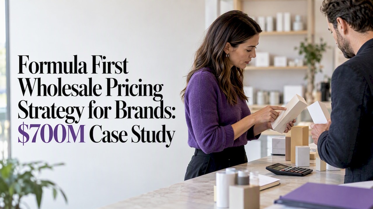 Retailer and brand operator comparing wholesale prices