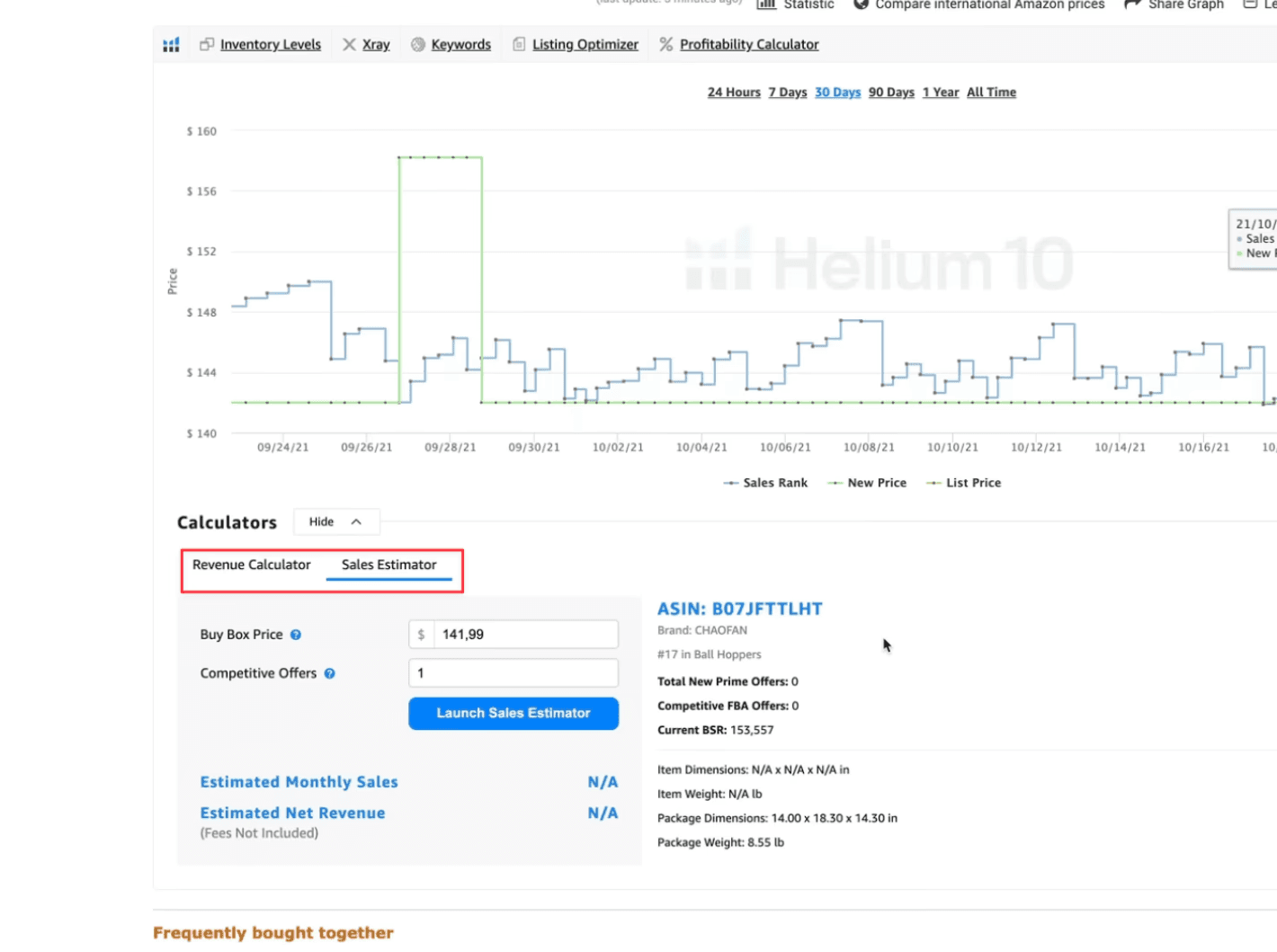 Deux outils disponibles sous le BSR graph