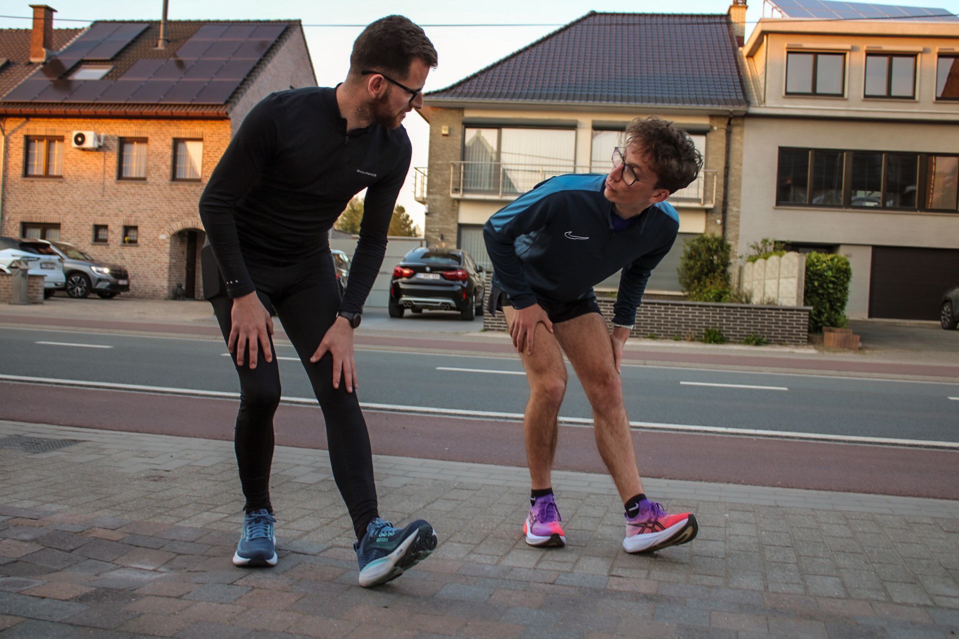 Coach explaining stuff to an athlete