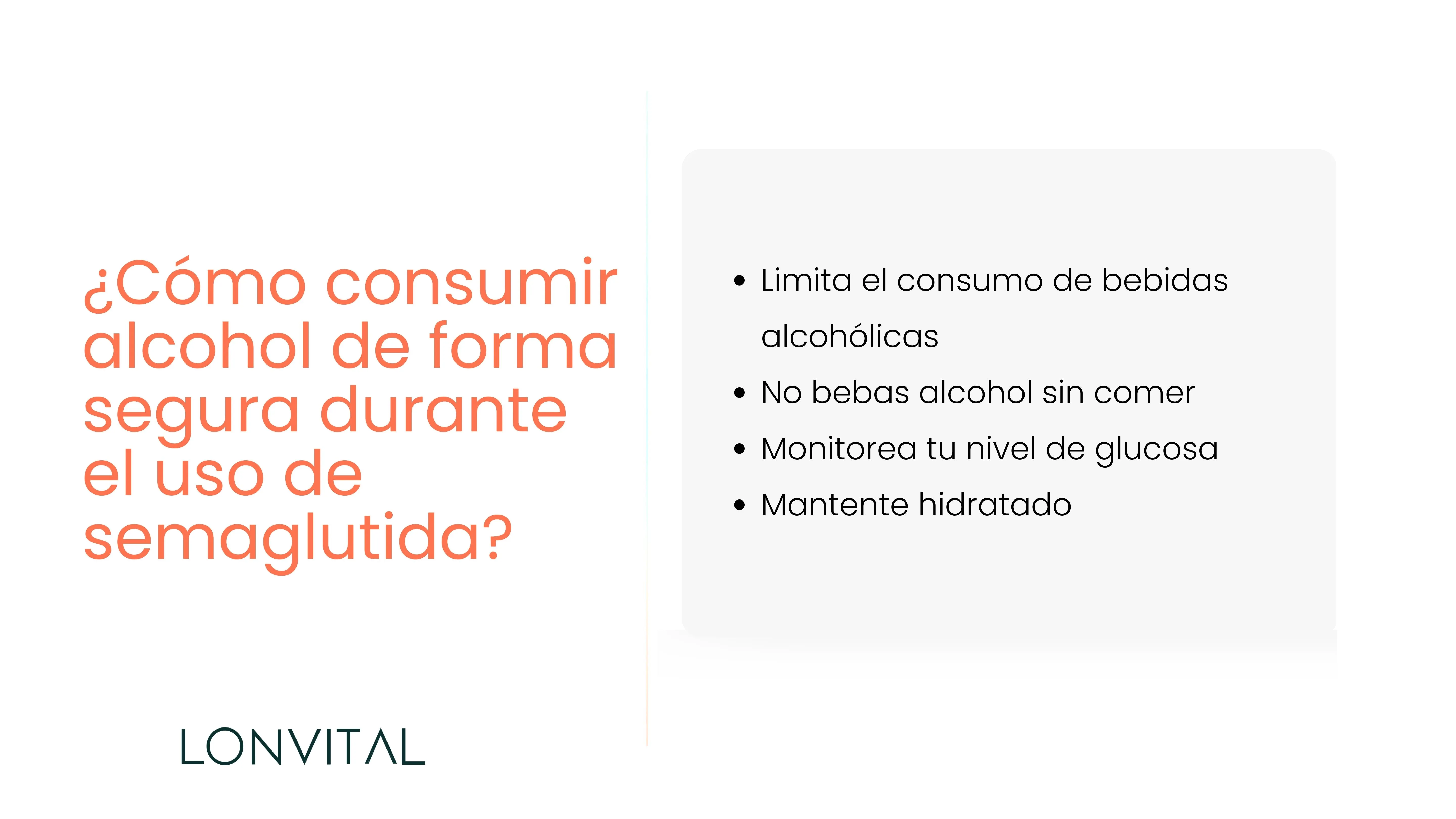 ¿Cómo consumir alcohol de forma segura durante el uso de semaglutida?