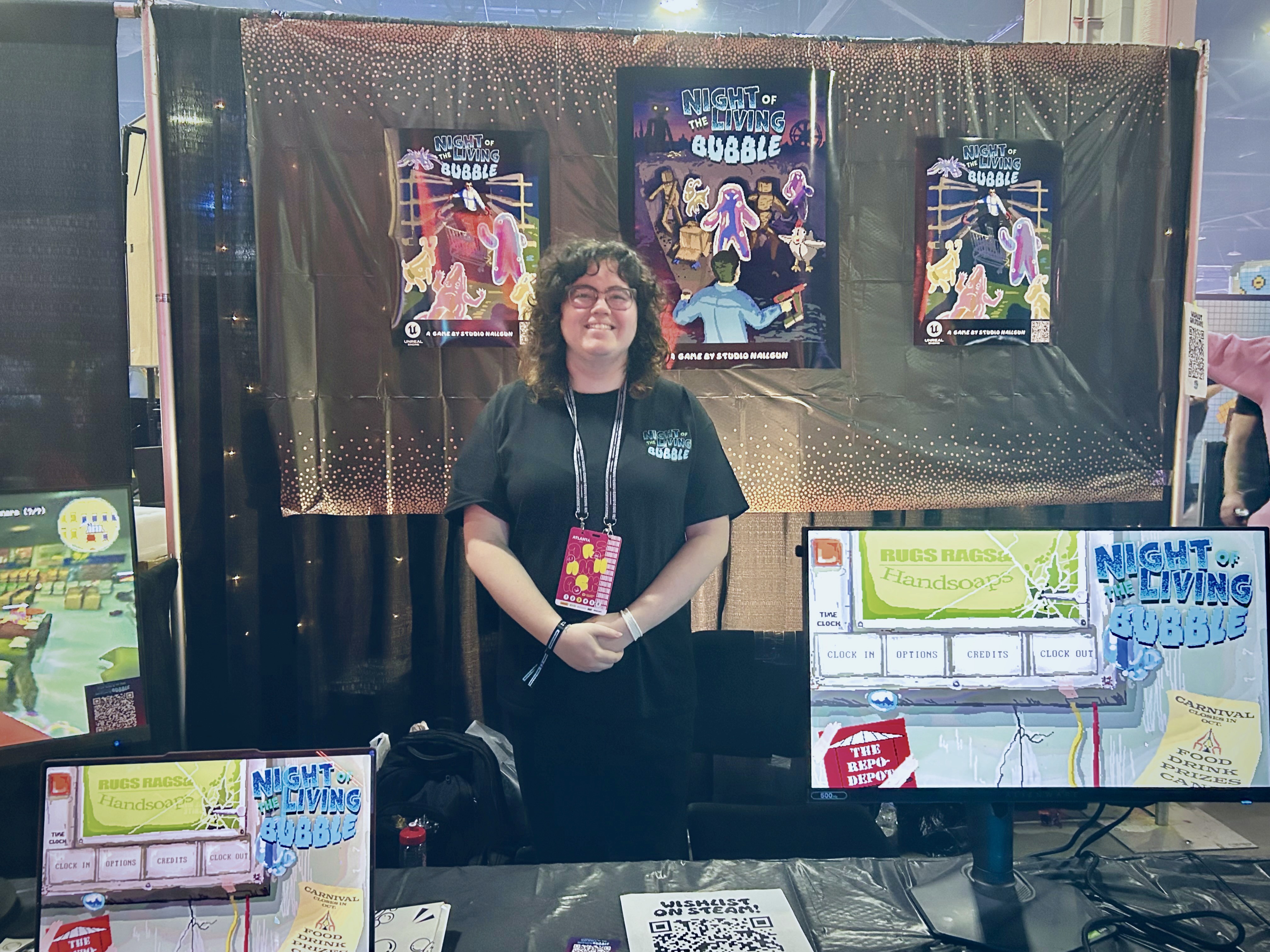 a person standing in front of a building