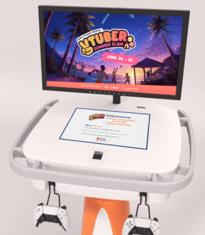 Render of a GO Kart with a donor on the top case.