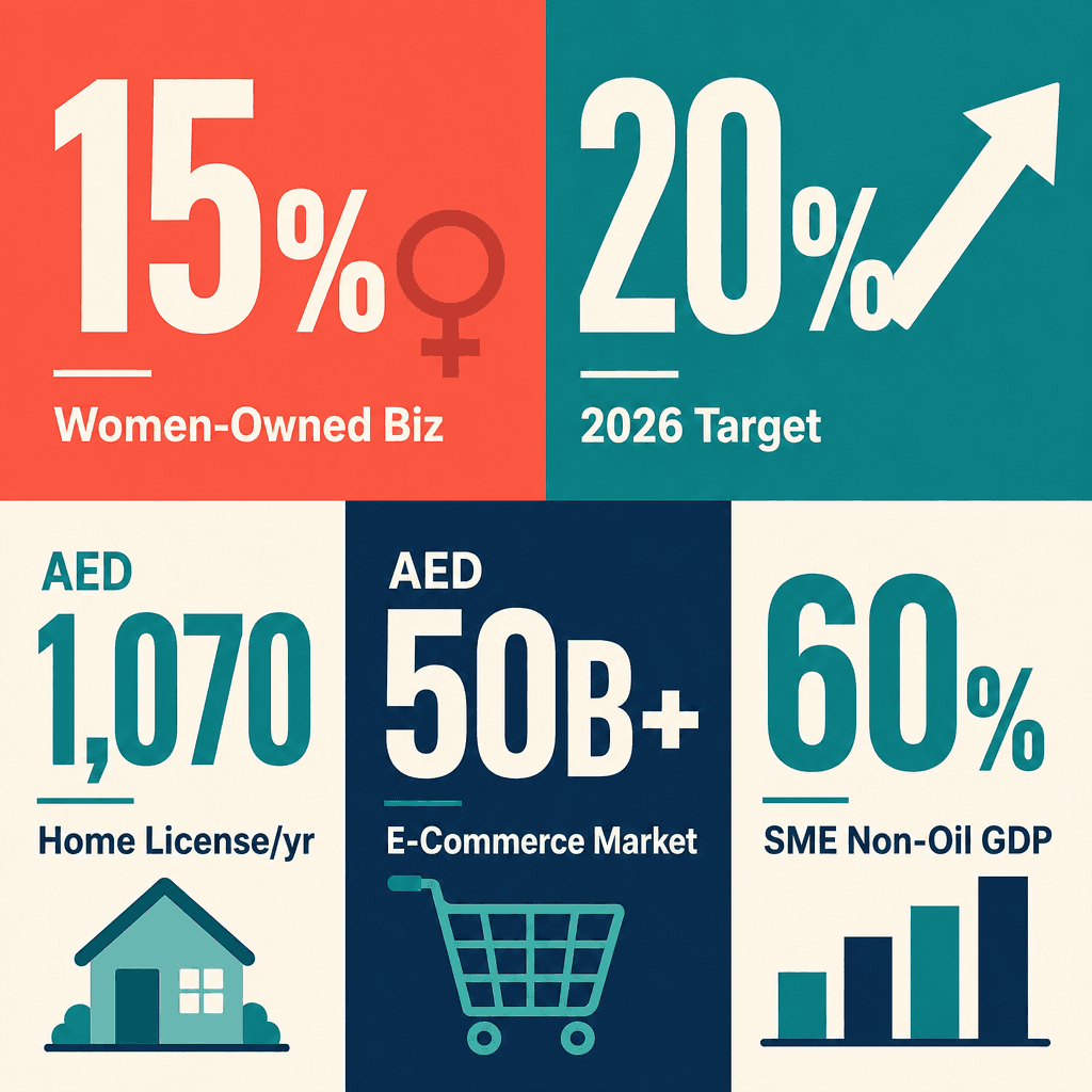 Infographic: Business Ideas for Women in UAE - Practical Guide to Starting in 2026