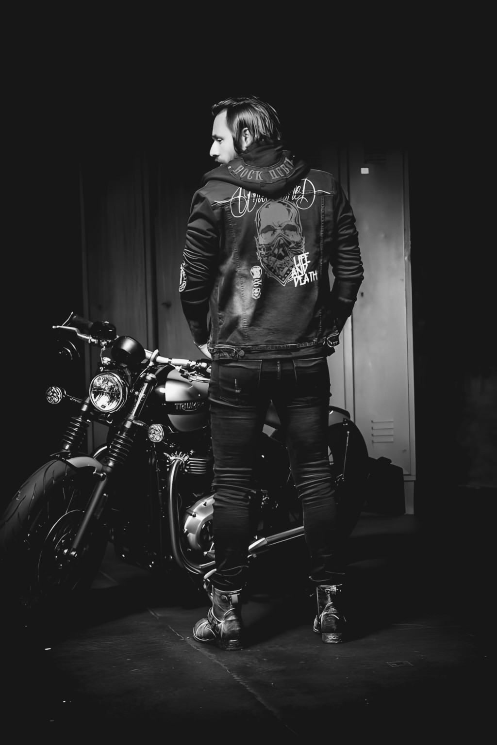 closeup of hanged shirts on rack