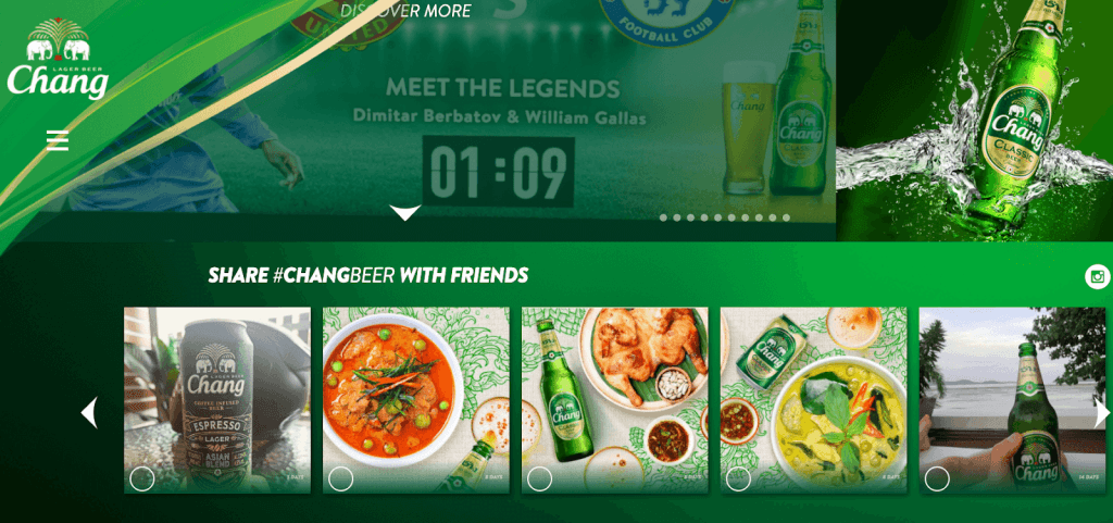 social media widget example