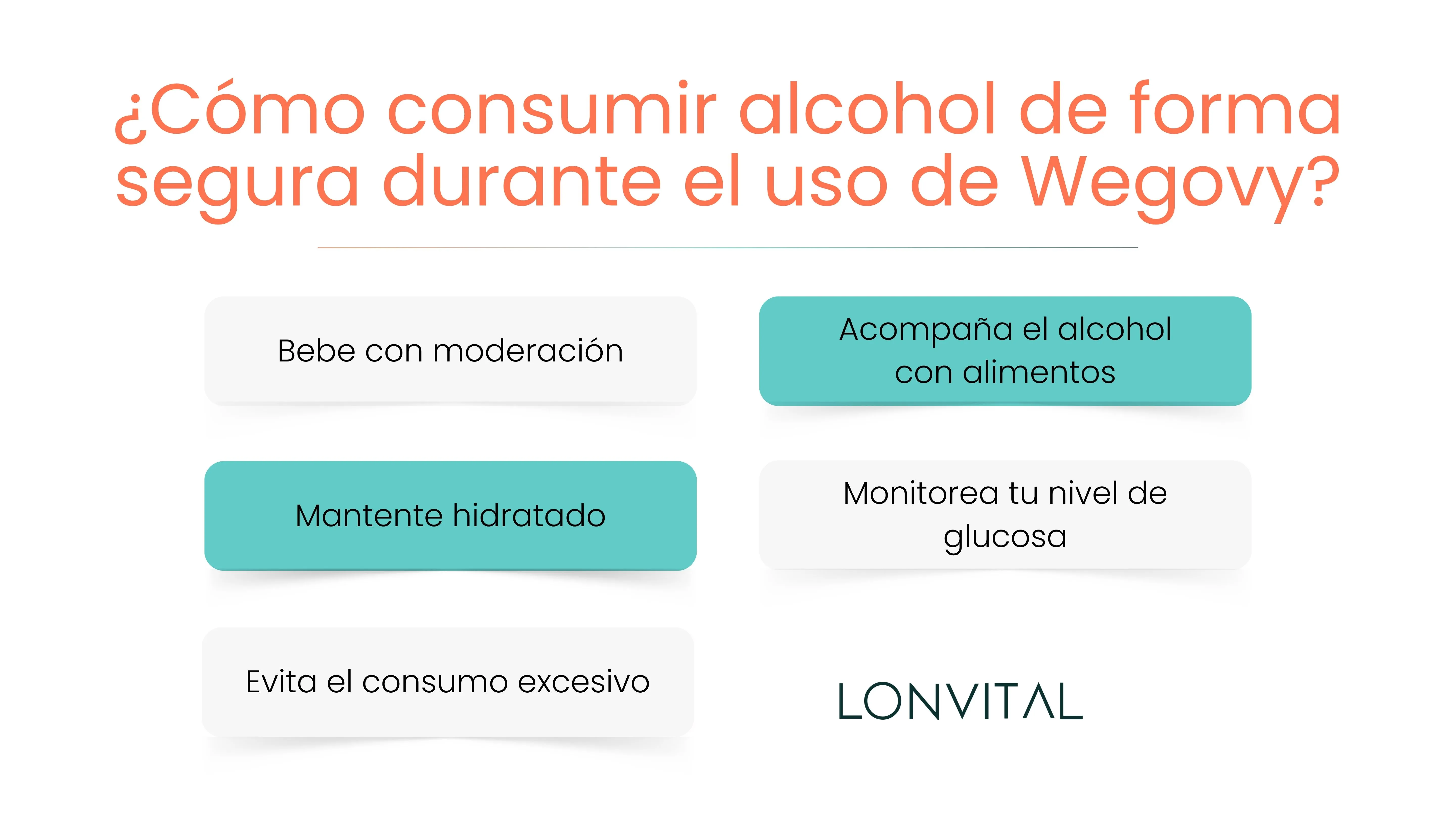 ¿Cómo consumir alcohol de forma segura durante el uso de Wegovy?